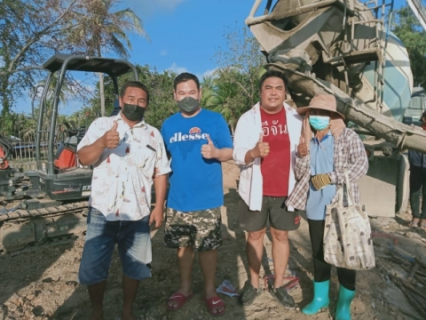 ร่วมแรงสร้างบ้านผู้ป่วยมะเร็งระยะสุดท้าย หมู่ที่ 1 ตำบลกุยเหนือ